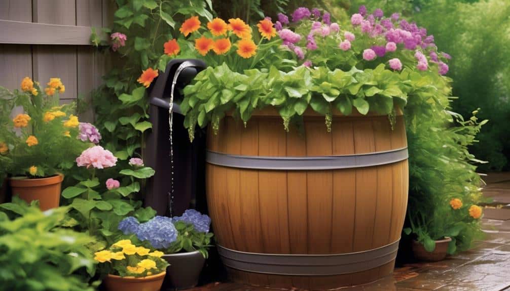 collecting rainwater for conservation