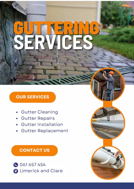guttering services clare and limerick flyer