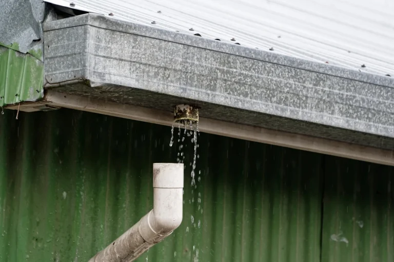 gutter repair of water leak