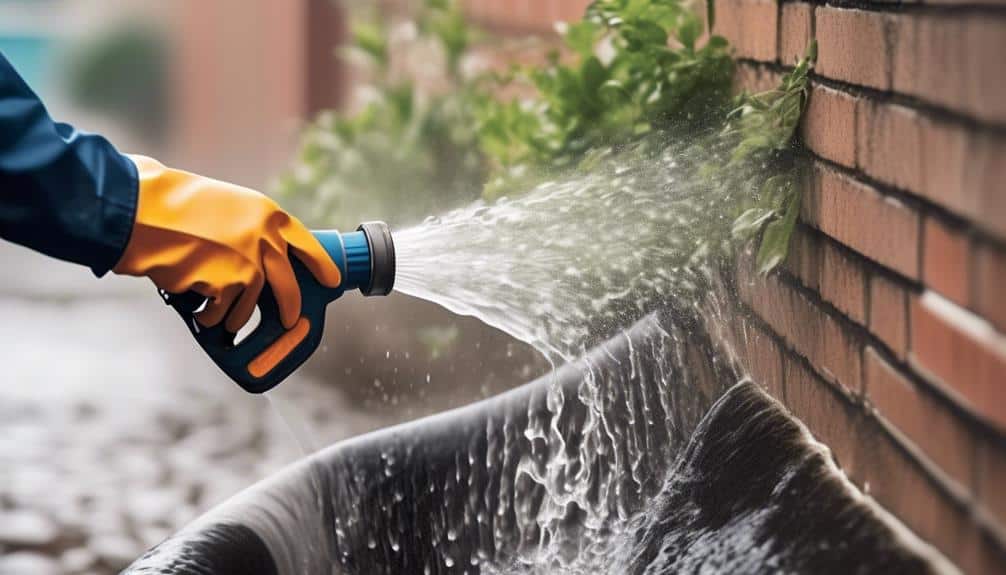 cleaning downspouts made easy