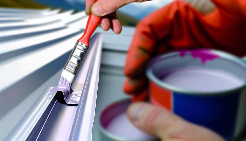 painting aluminum gutters tutorial