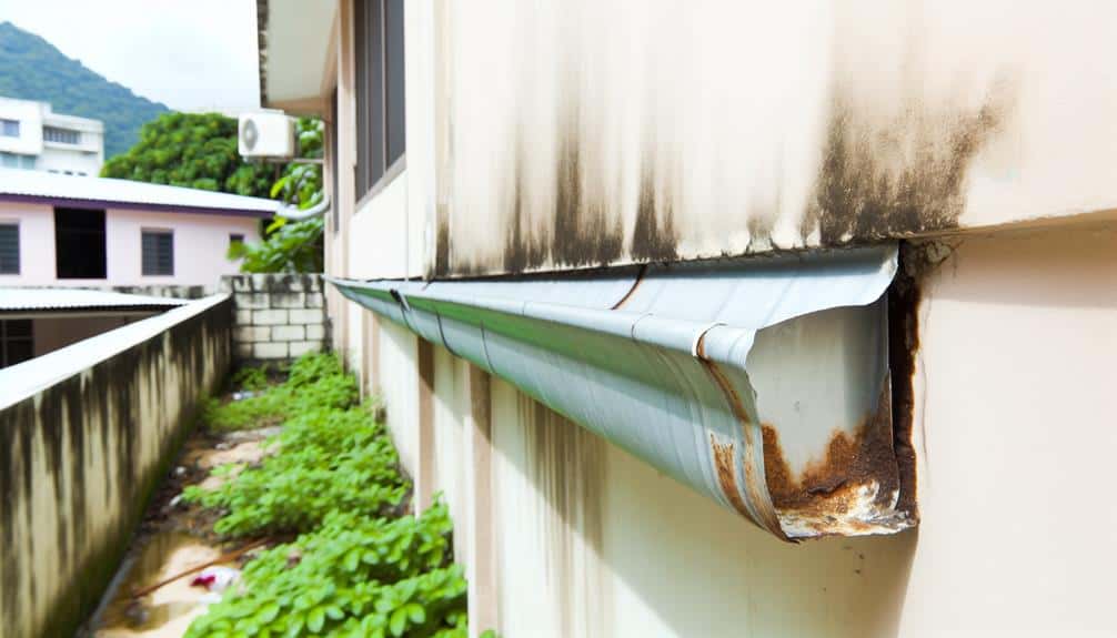 signs of deteriorating gutters